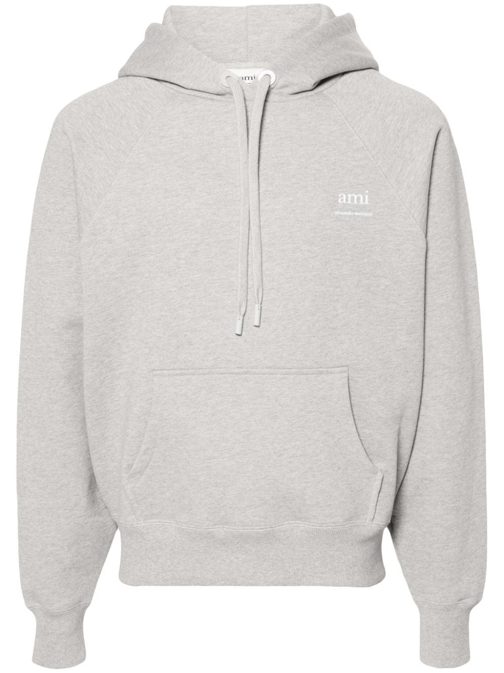 AMI Paris logo-print cotton hoodie