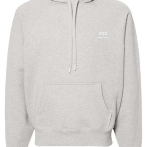 AMI Paris  logo-print cotton hoodie