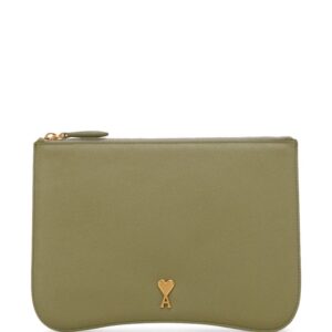 AMI Paris Paris Paris leather pouch