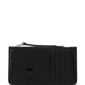 AMI Paris Ami De Coeur leather card holder