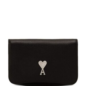 AMI Paris Paris Paris leather card holder