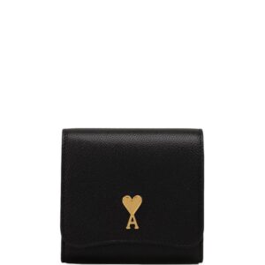 AMI Paris Paris Paris compact leather wallet