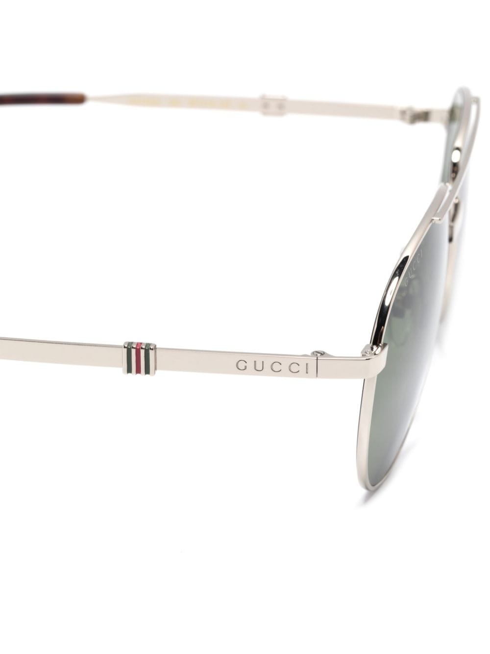 Gucci Eyewear logo-engraved oversize-frame sunglasses - Image 3