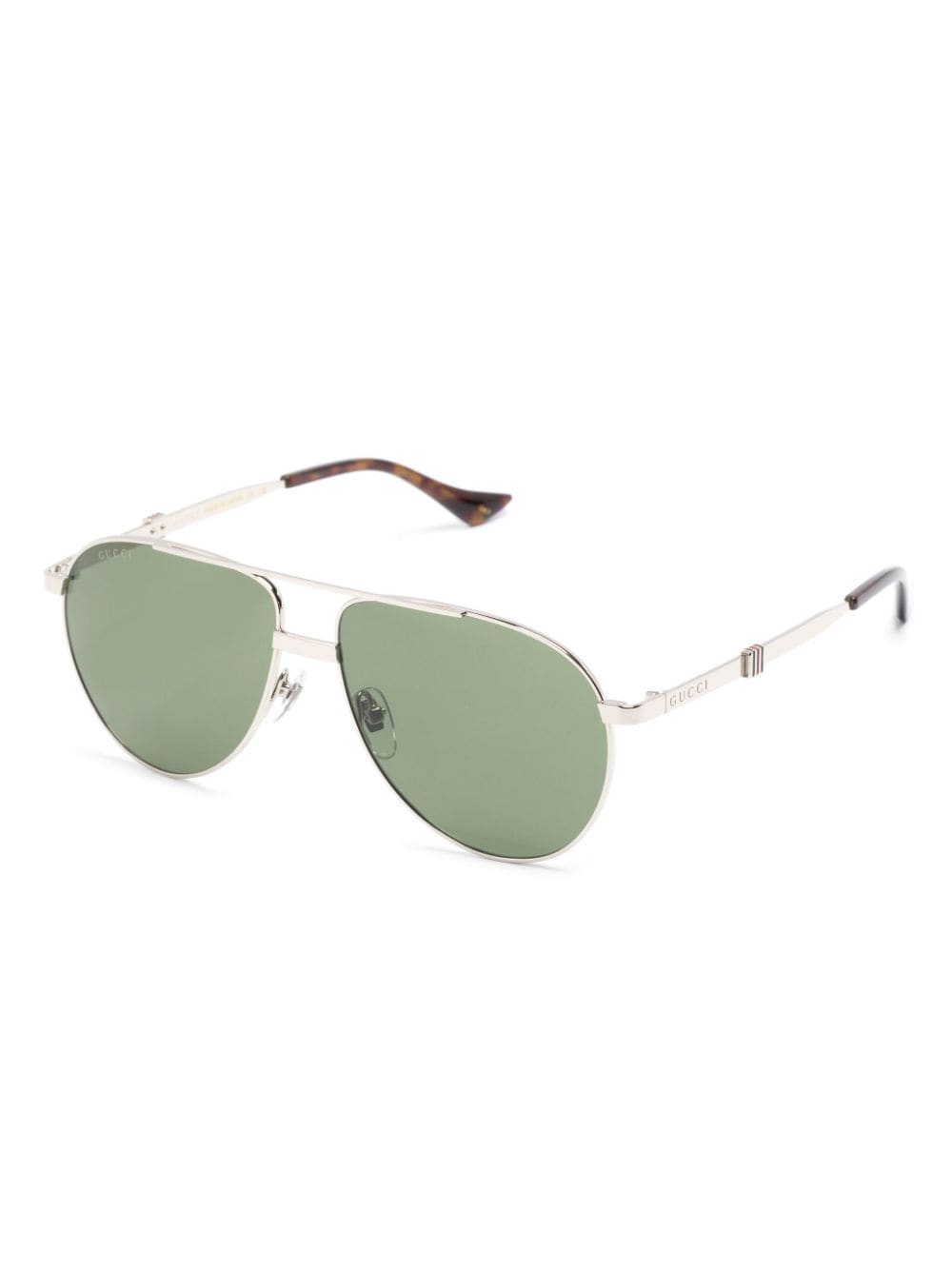Gucci Eyewear logo-engraved oversize-frame sunglasses - Image 2