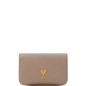 AMI Paris Paris Paris leather card holder