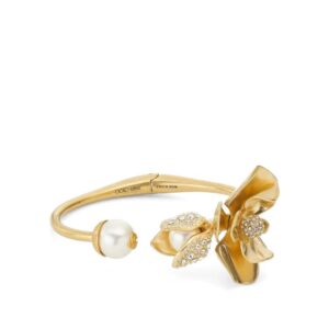 Jimmy Choo Petal logo-plaque cuff