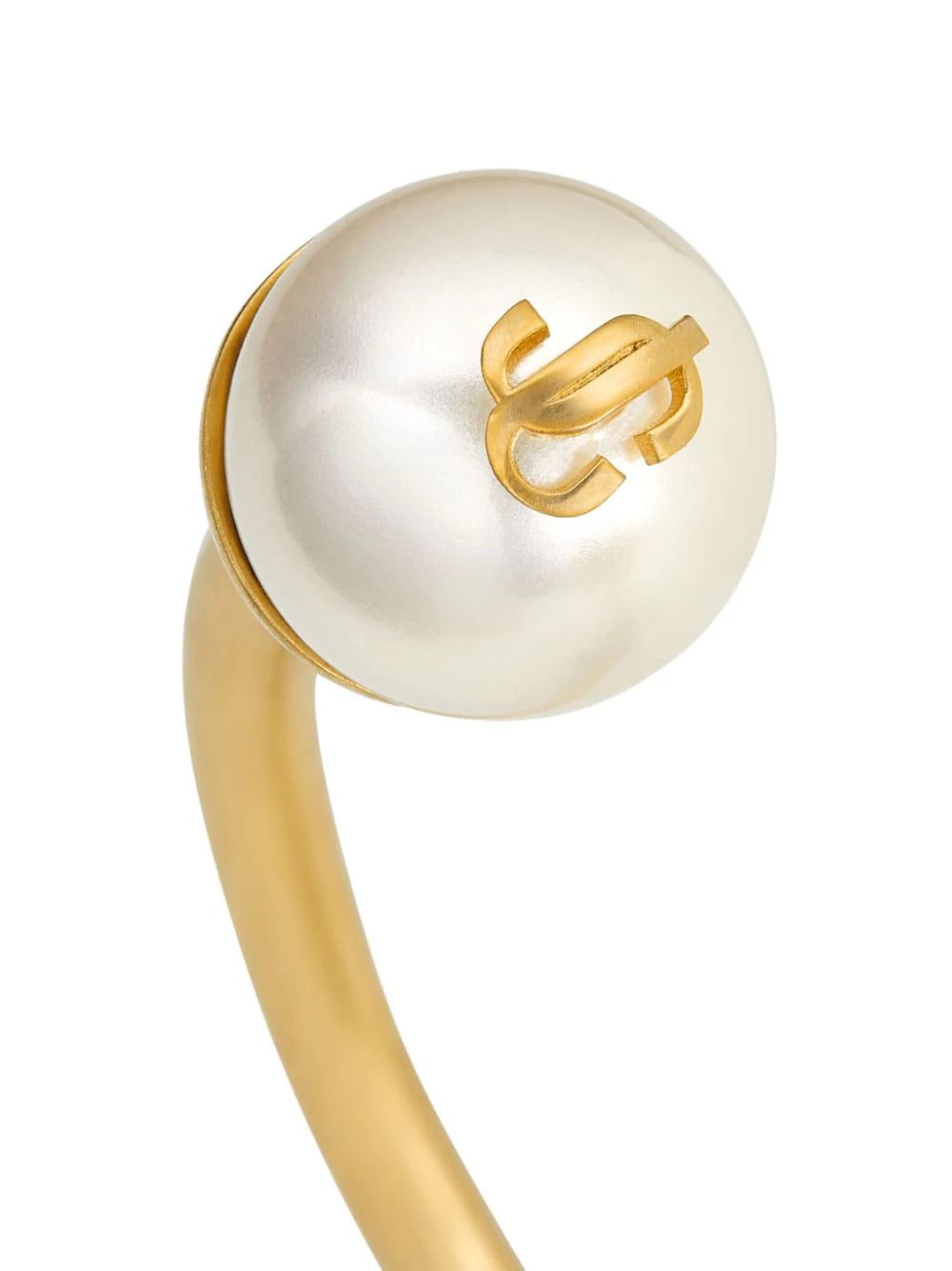 Jimmy Choo Petal logo-plaque cuff - Image 3