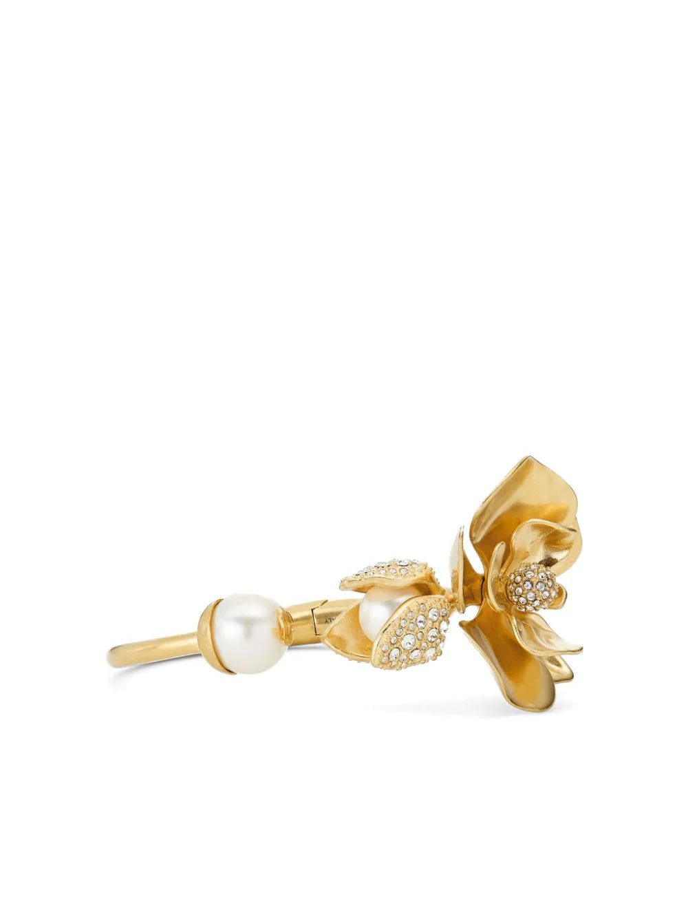 Jimmy Choo Petal logo-plaque cuff - Image 2