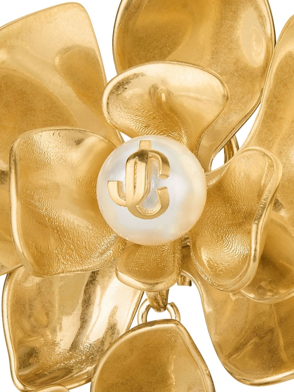 Jimmy Choo Petal logo-plaque earrings - Image 4