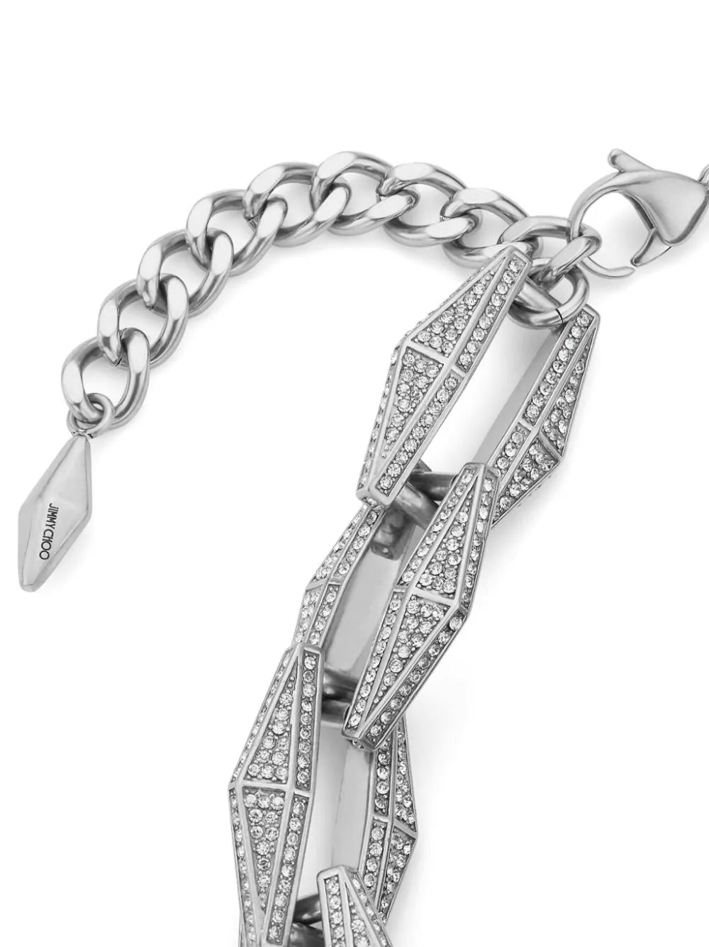 Jimmy Choo Diamond Chain crystal-embellished necklace - Image 4