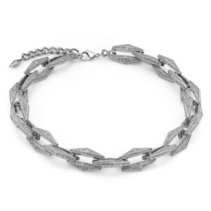 Jimmy Choo Diamond Chain crystal-embellished necklace