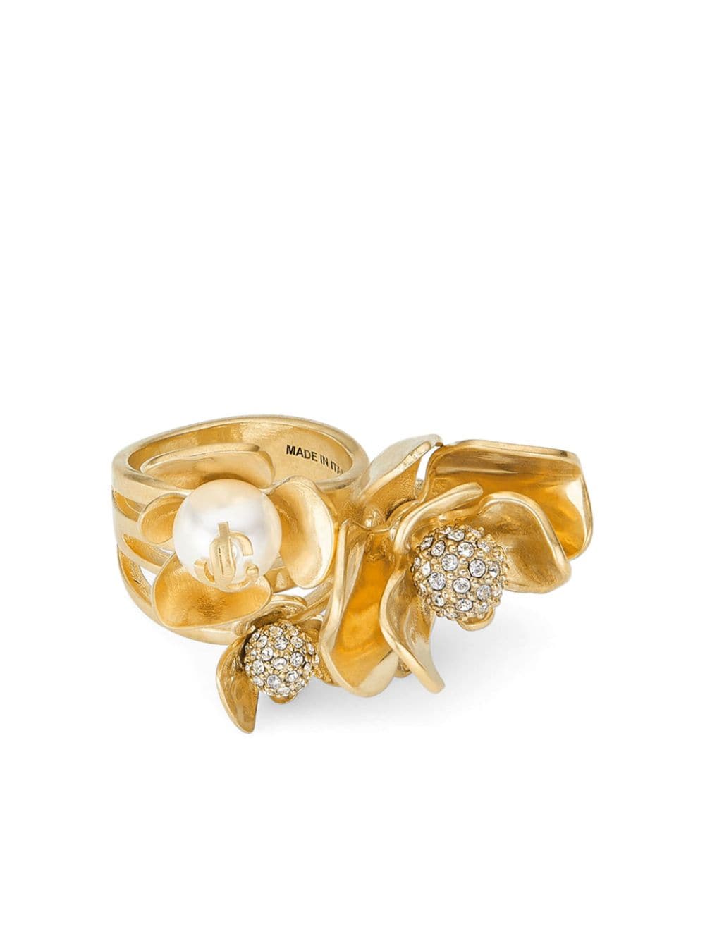 Jimmy Choo Petal crystal-embellished ring - Image 3