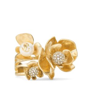 Jimmy Choo Petal crystal-embellished ring
