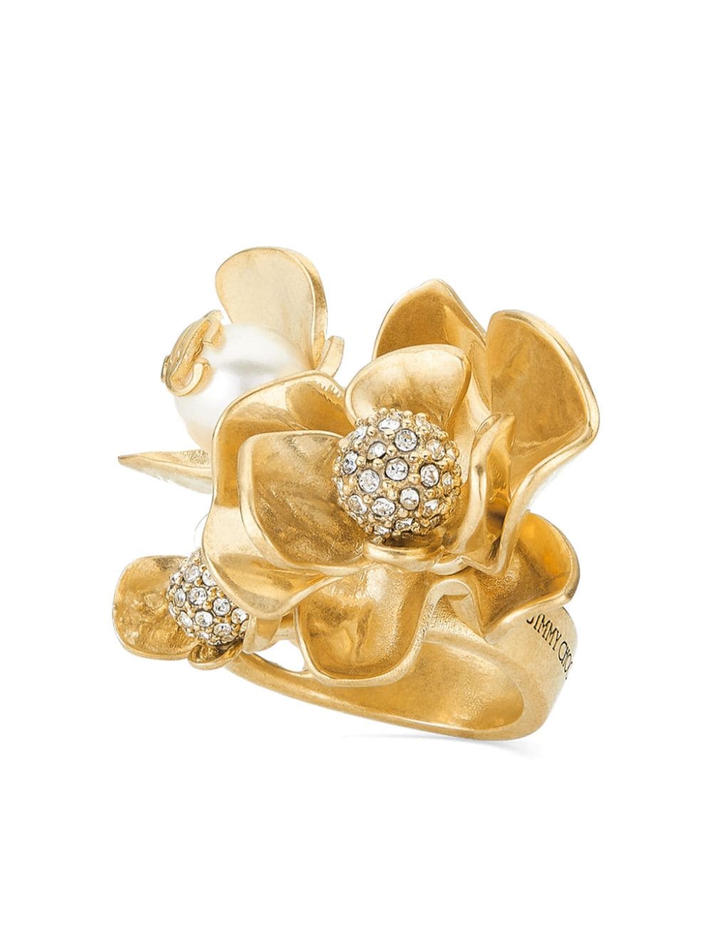 Jimmy Choo Petal crystal-embellished ring - Image 2