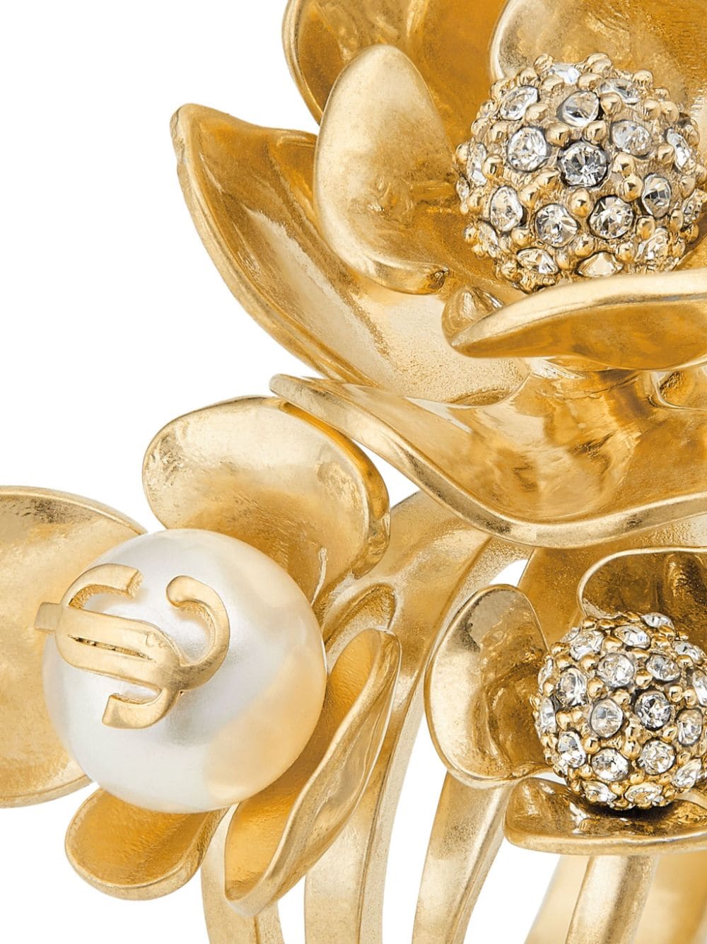 Jimmy Choo Petal crystal-embellished ring - Image 4