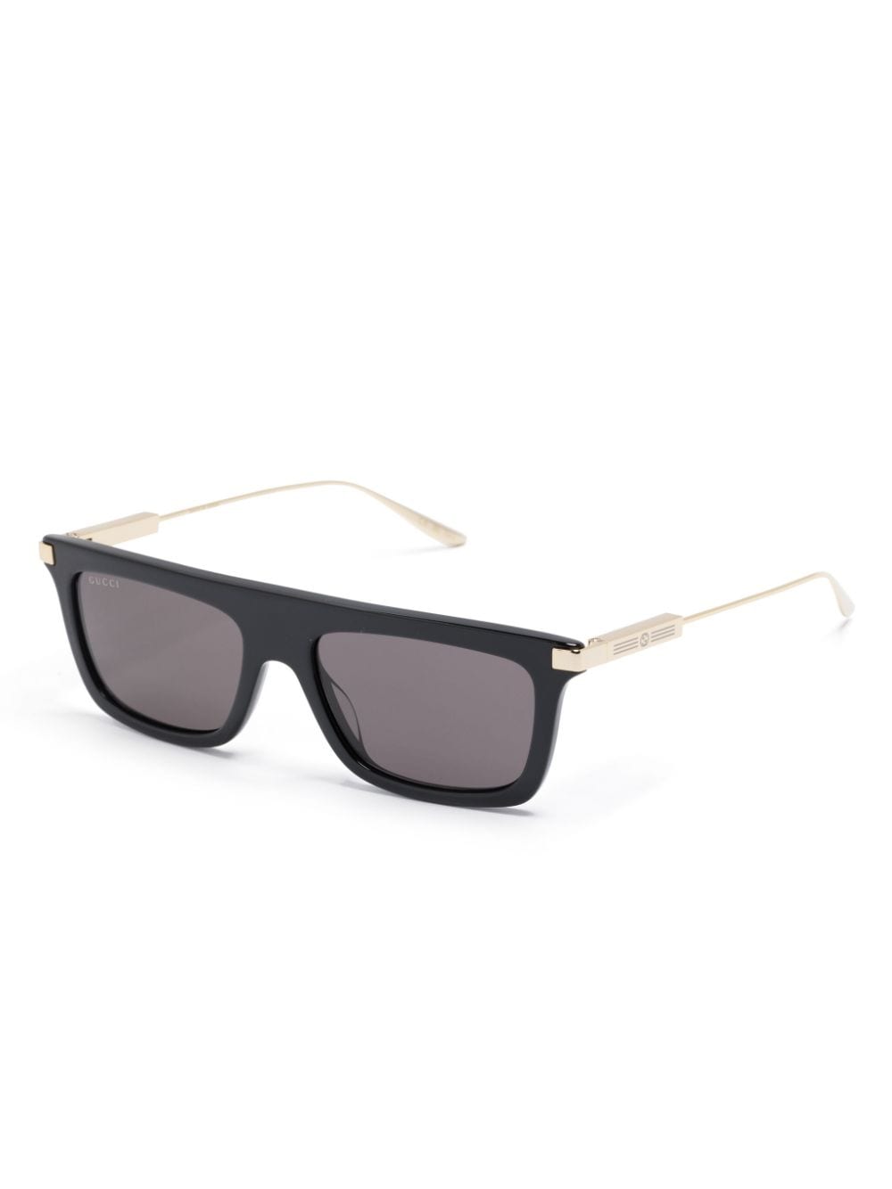 Gucci Eyewear Interlocking G logo-engraved rectangle-frame sunglasses - Image 2