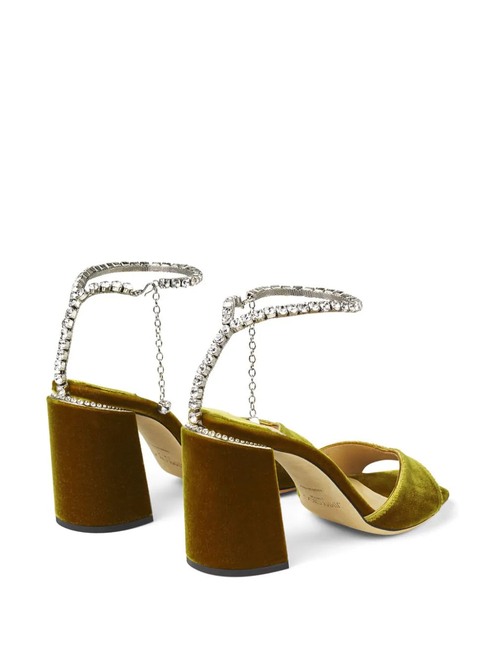 Jimmy Choo Saeda 85mm crystal-embellished sandals - Image 3