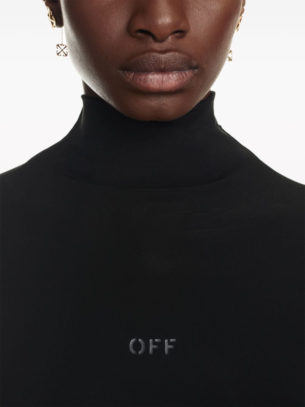 Off-White twist-detail long-sleeve minidress - Image 4