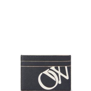 Off-White OW-print leather cardholder