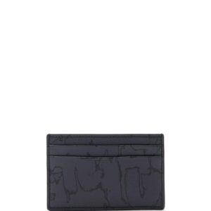 Alexander McQueen Graffiti leather card holder
