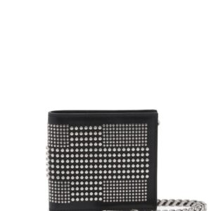 Alexander McQueen studded leather bi-fold wallet
