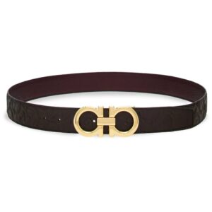Ferragamo  Gancini reversible calfskin belt
