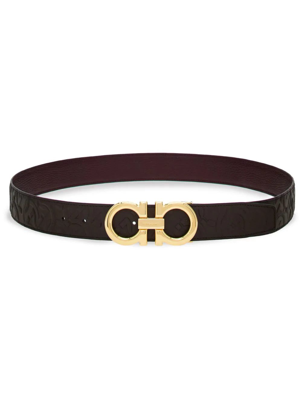 Ferragamo Gancini reversible calfskin belt
