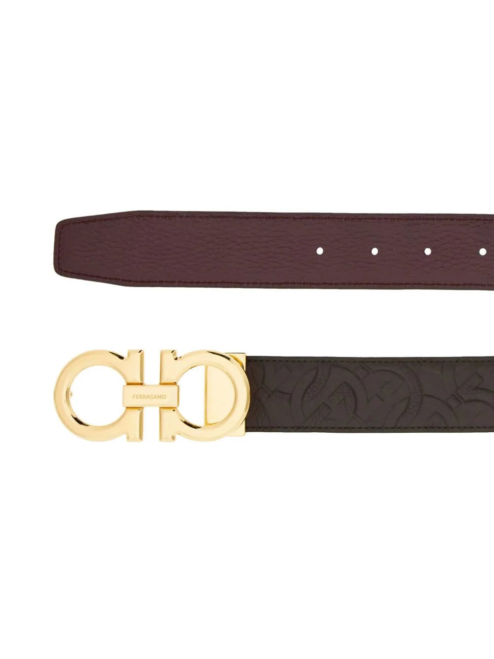 Ferragamo Gancini reversible calfskin belt - Image 2