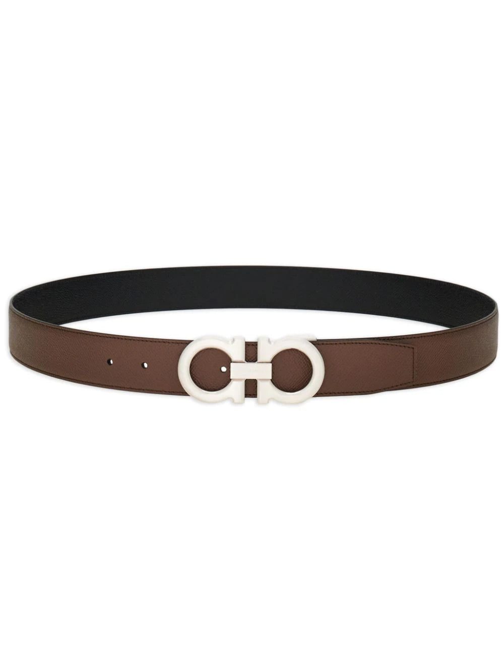 Ferragamo Gancini-buckle reversible leather belt