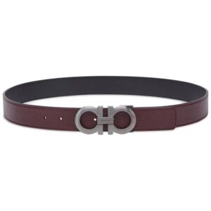 Ferragamo Gancini-buckle leather belt