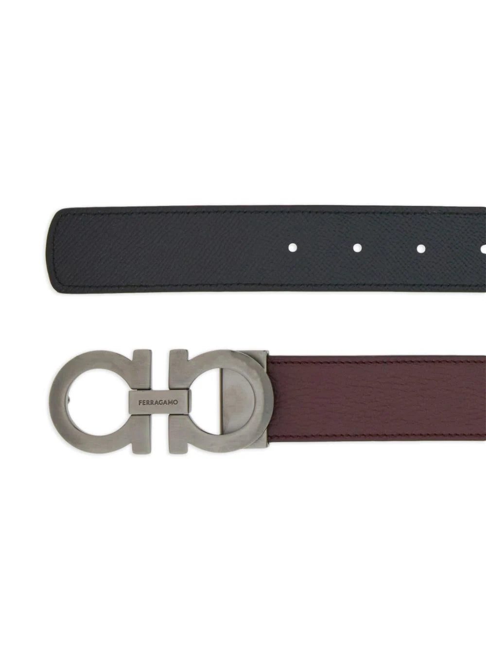 Ferragamo Gancini-buckle leather belt - Image 2