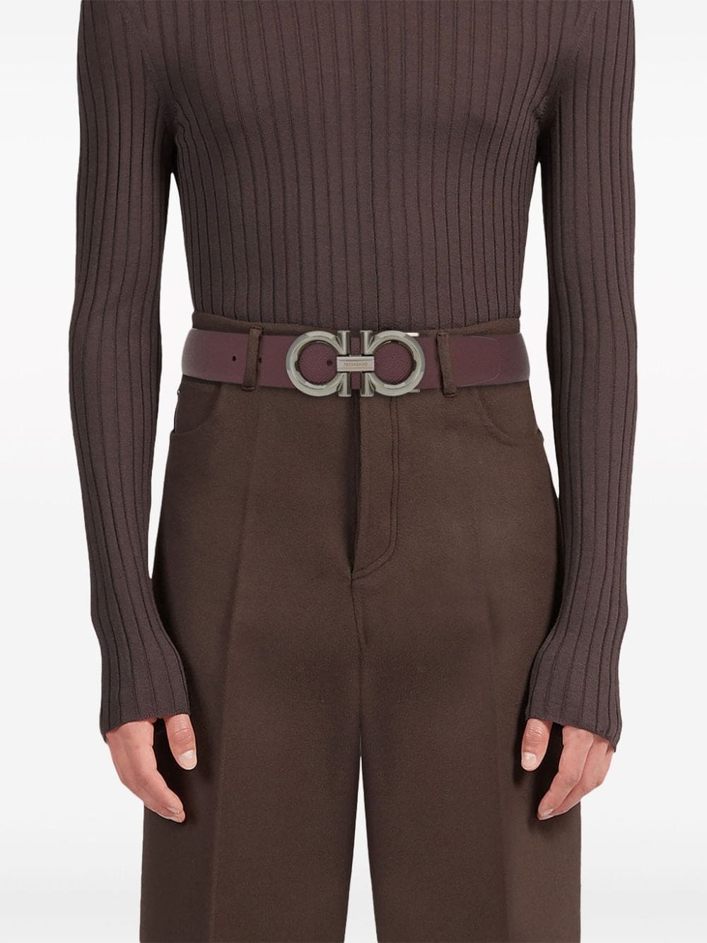 Ferragamo Gancini reversible leather belt - Image 3