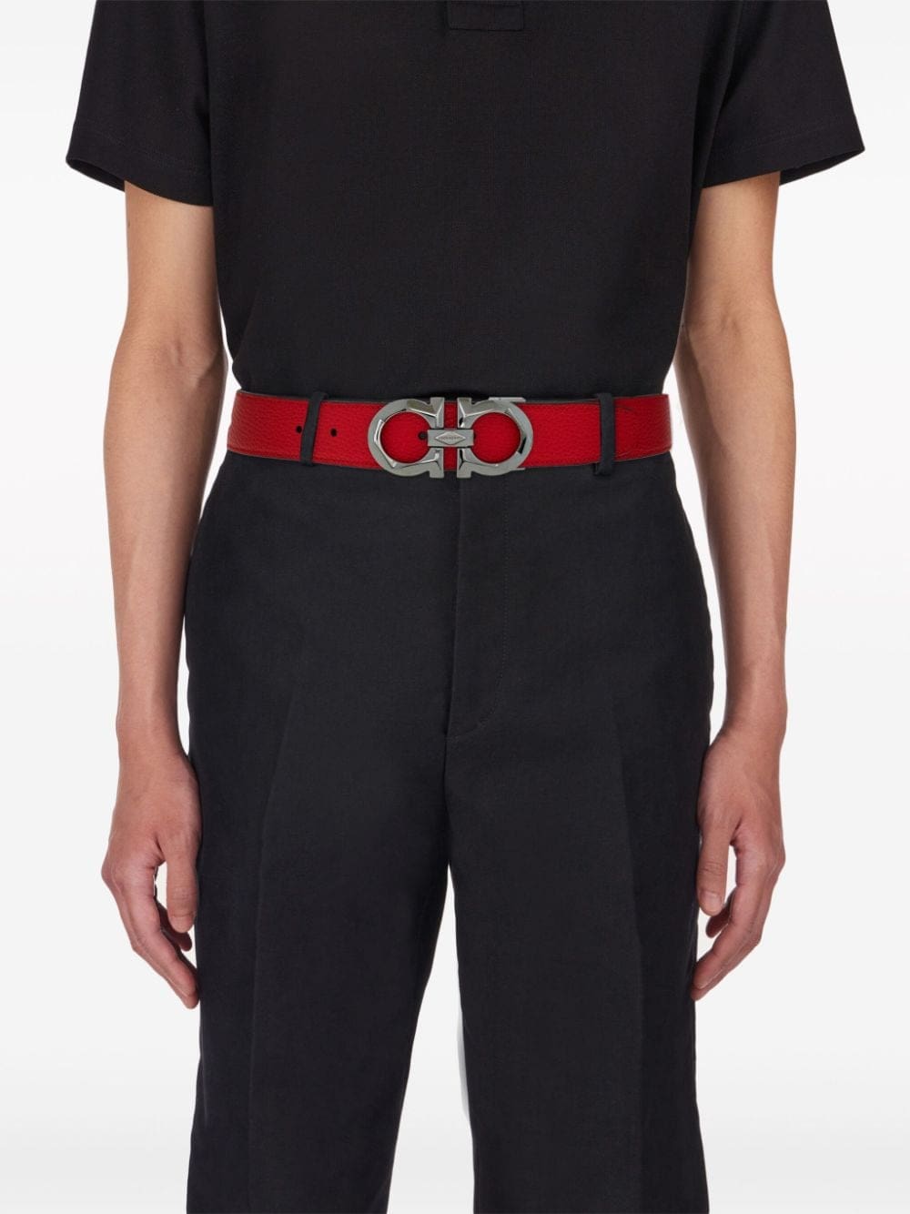 Ferragamo Gancini-buckle reversible belt - Image 4