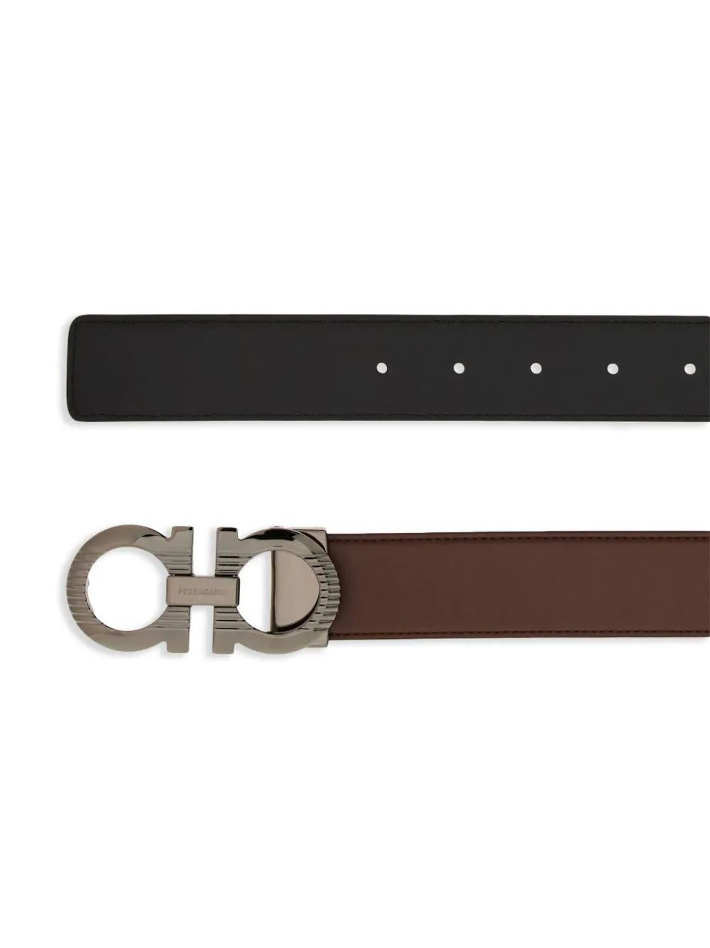 Ferragamo Gancini-buckle reversible leather belt - Image 2