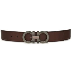 Ferragamo  Gancini-buckle reversible leather belt