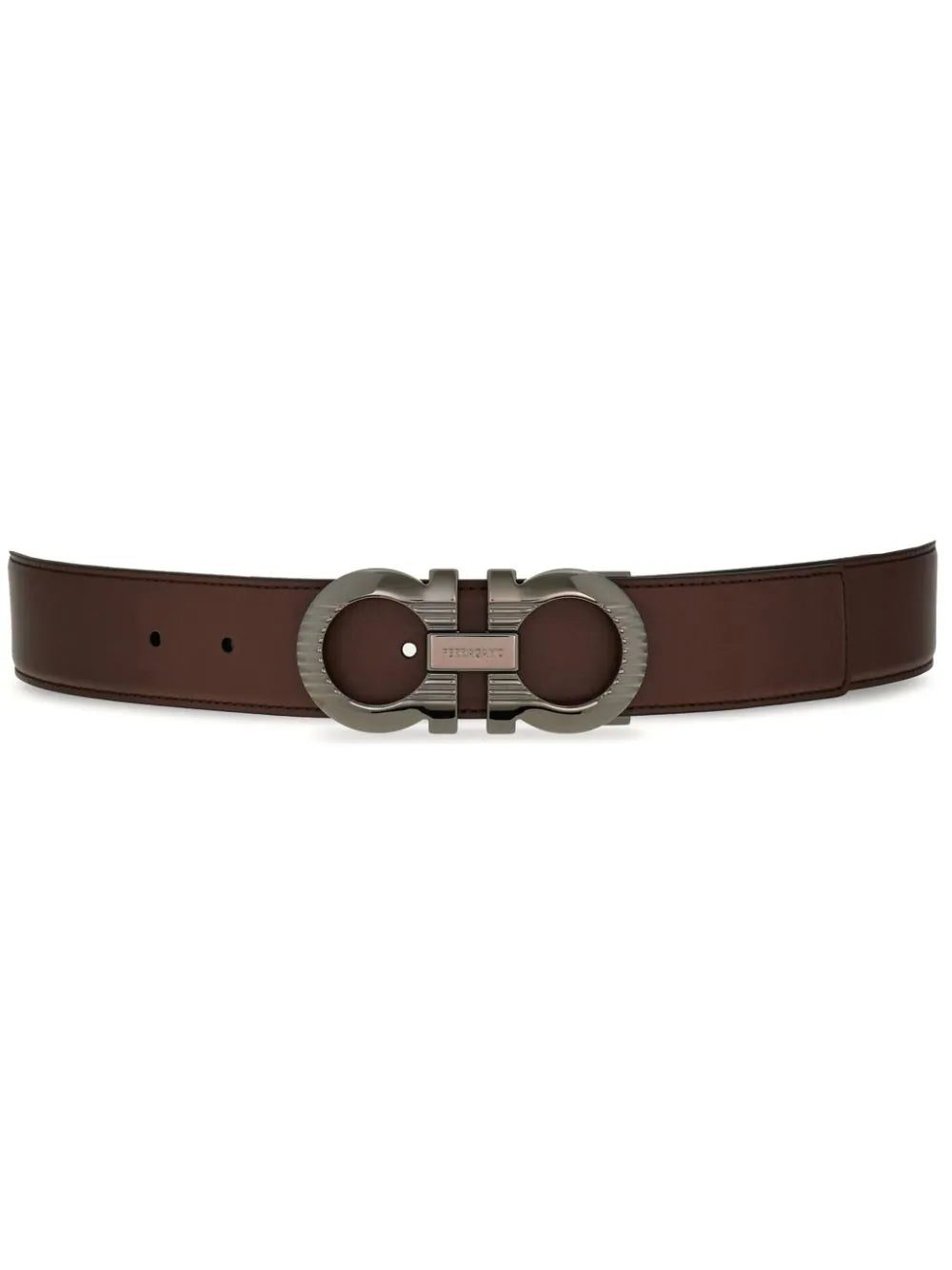 Ferragamo Gancini-buckle reversible leather belt