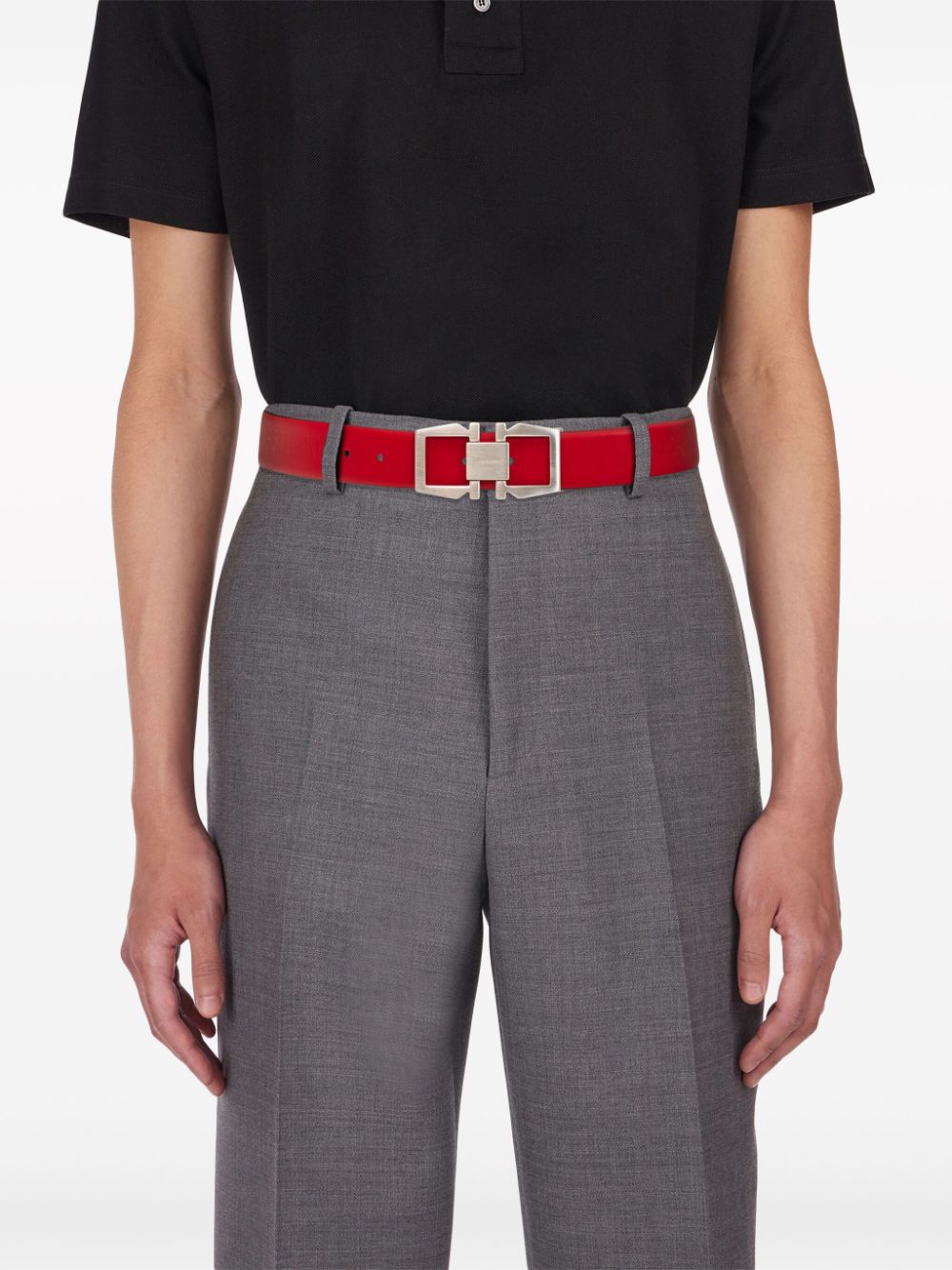Ferragamo Gancini-buckle reversible leather belt - Image 4