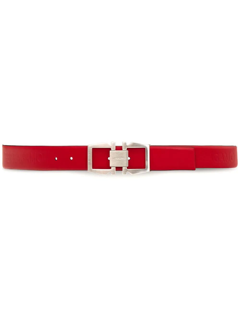 Ferragamo Gancini-buckle reversible leather belt