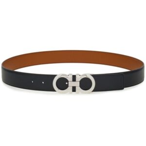 Louis Vuitton Gancini-buckle reversible belt