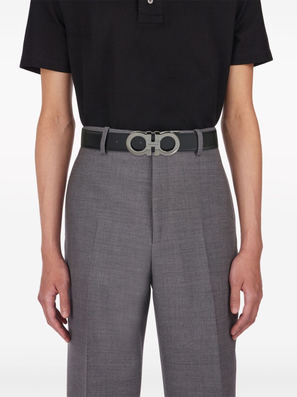 Ferragamo Gancini reversible leather belt - Image 3