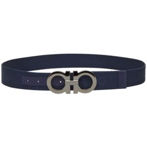 Ferragamo Gancini logo-jacquard grosgrain belt