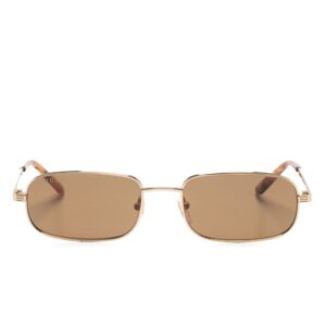 Gucci Eyewear rectangle-frame metal sunglasses