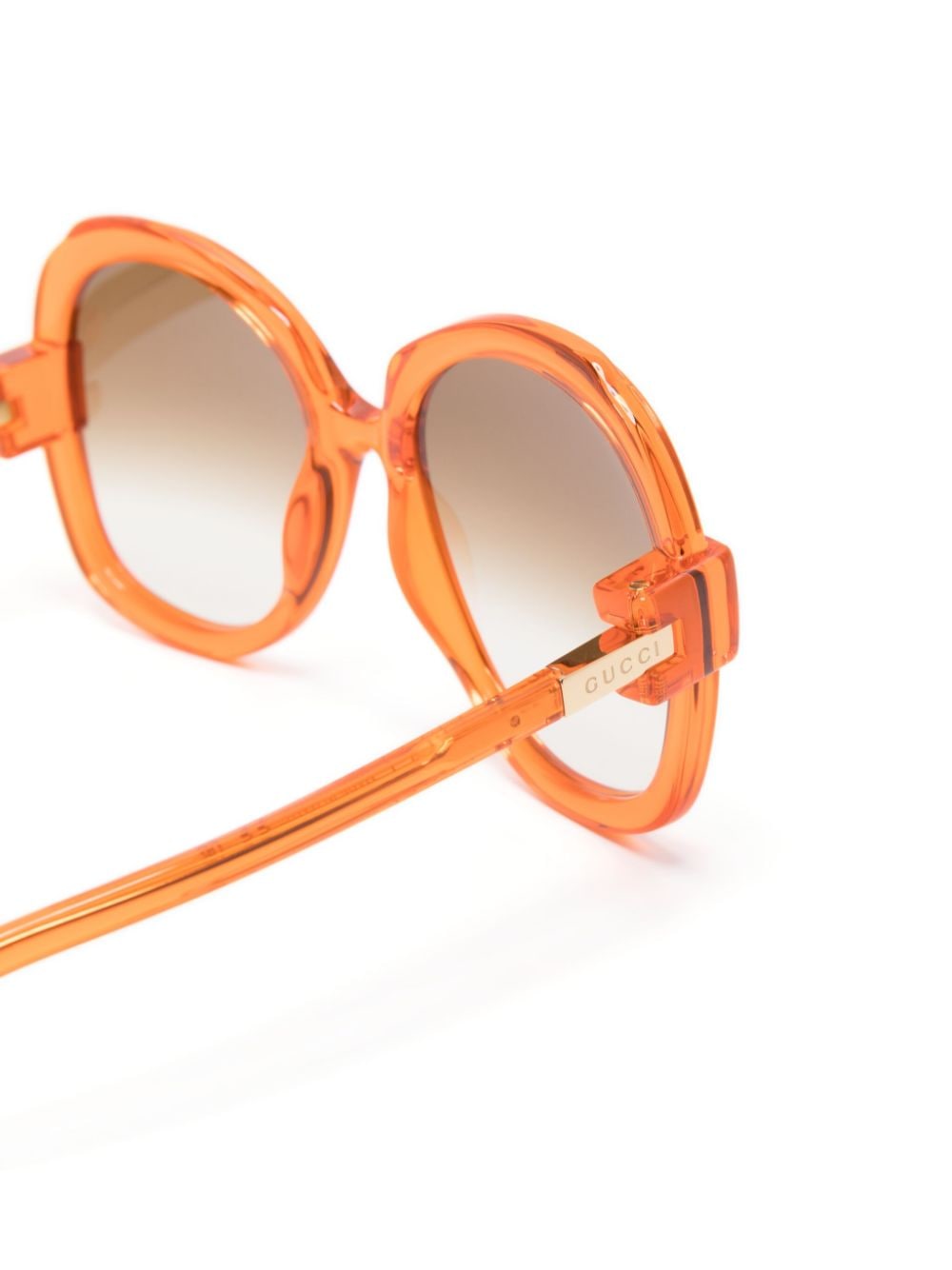 Gucci Eyewear logo-plaque oversize-frame sunglasses - Image 3