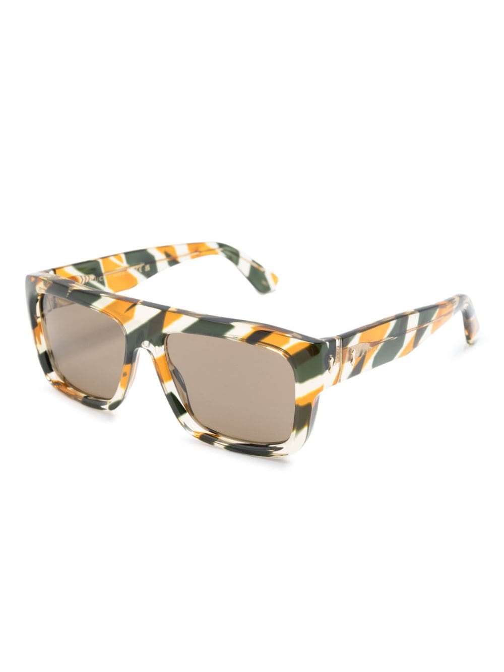 Gucci Eyewear stripe-print square-frame sunglasses - Image 2
