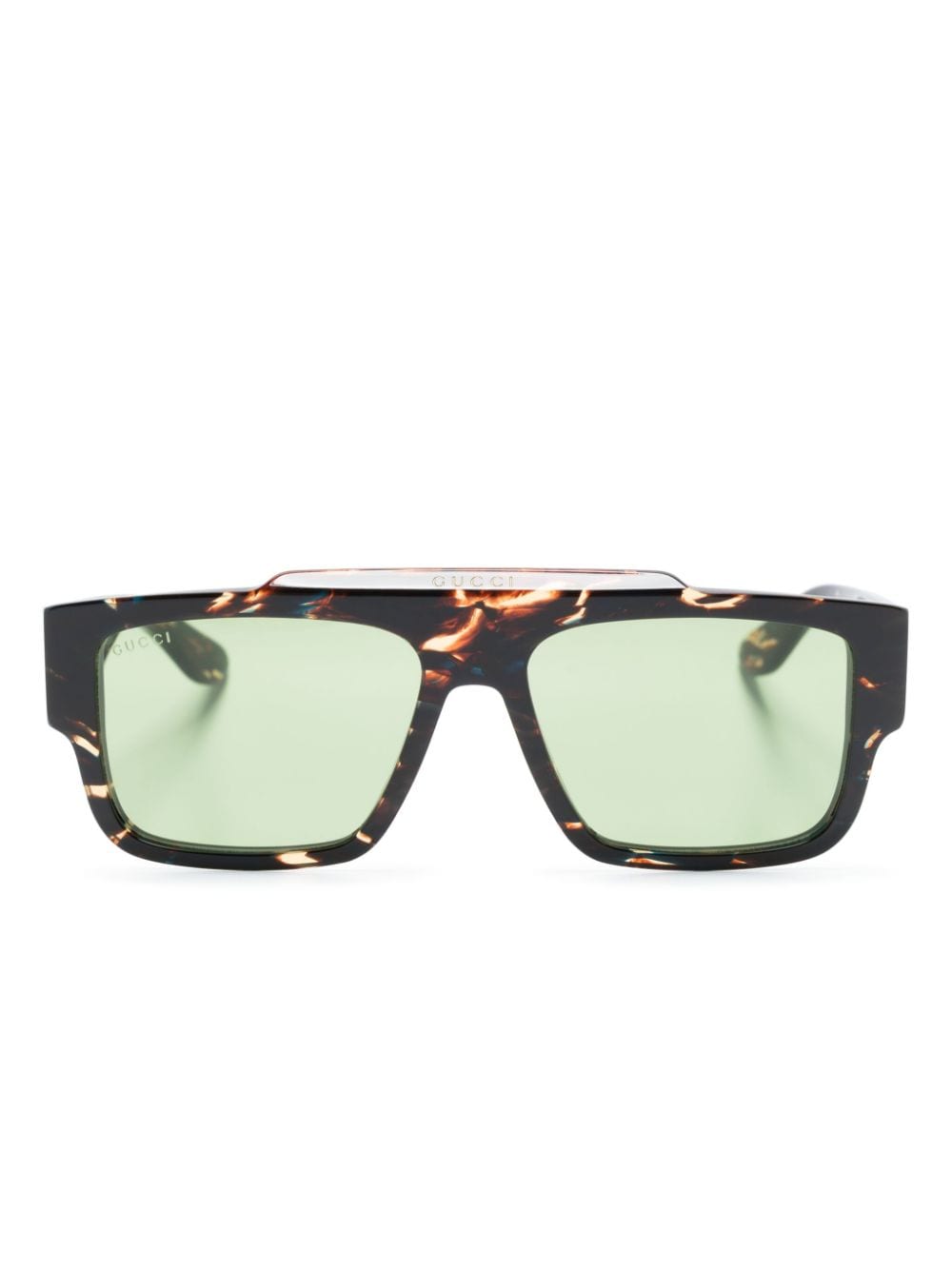 Gucci Eyewear tortoiseshell-effect square-frame sunglasses