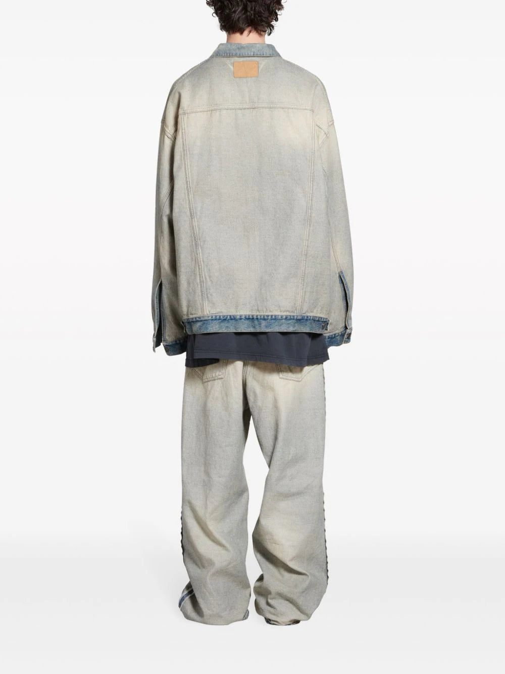 Balenciaga washed denim jacket - Image 4