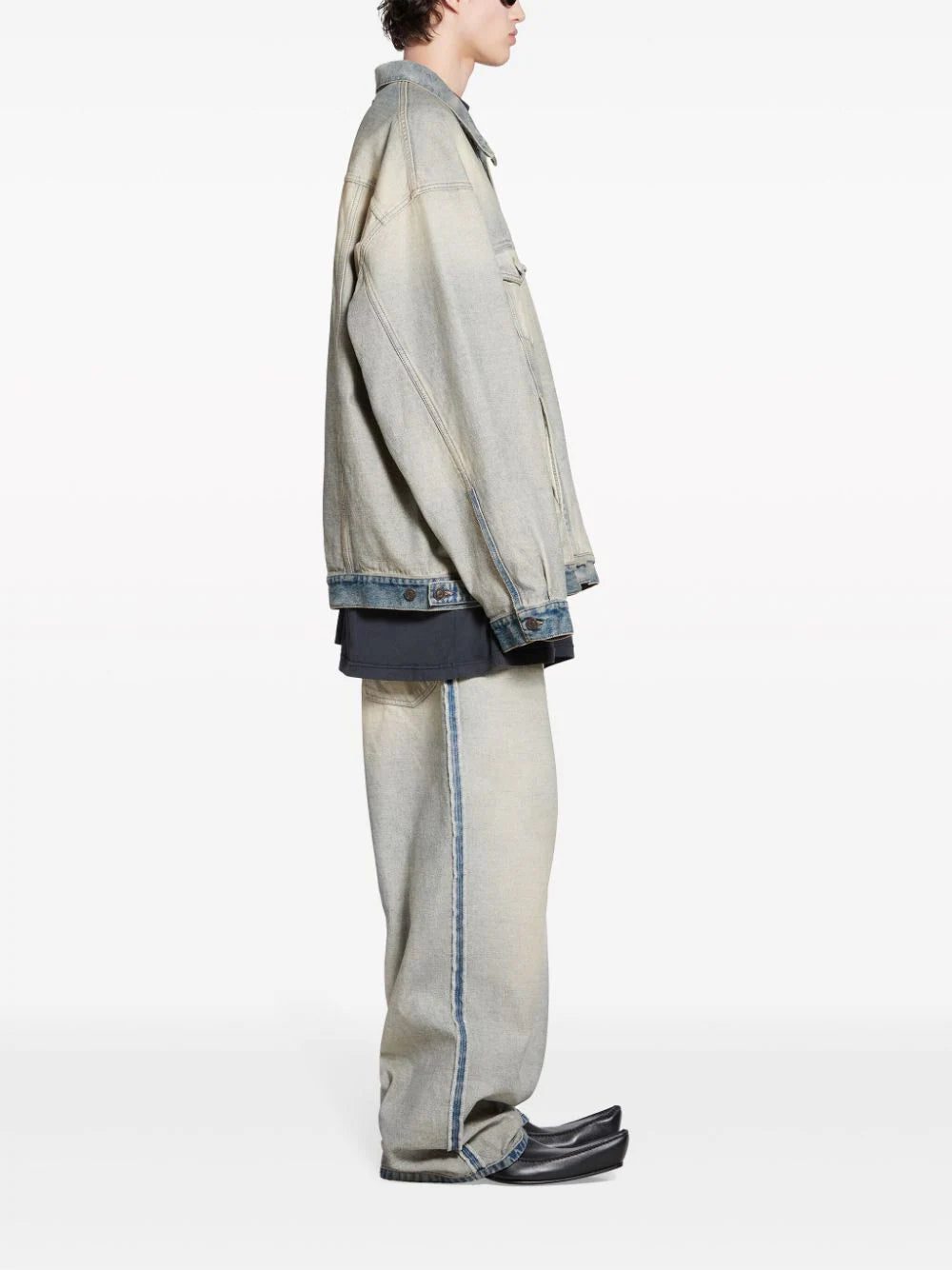 Balenciaga washed denim jacket - Image 2