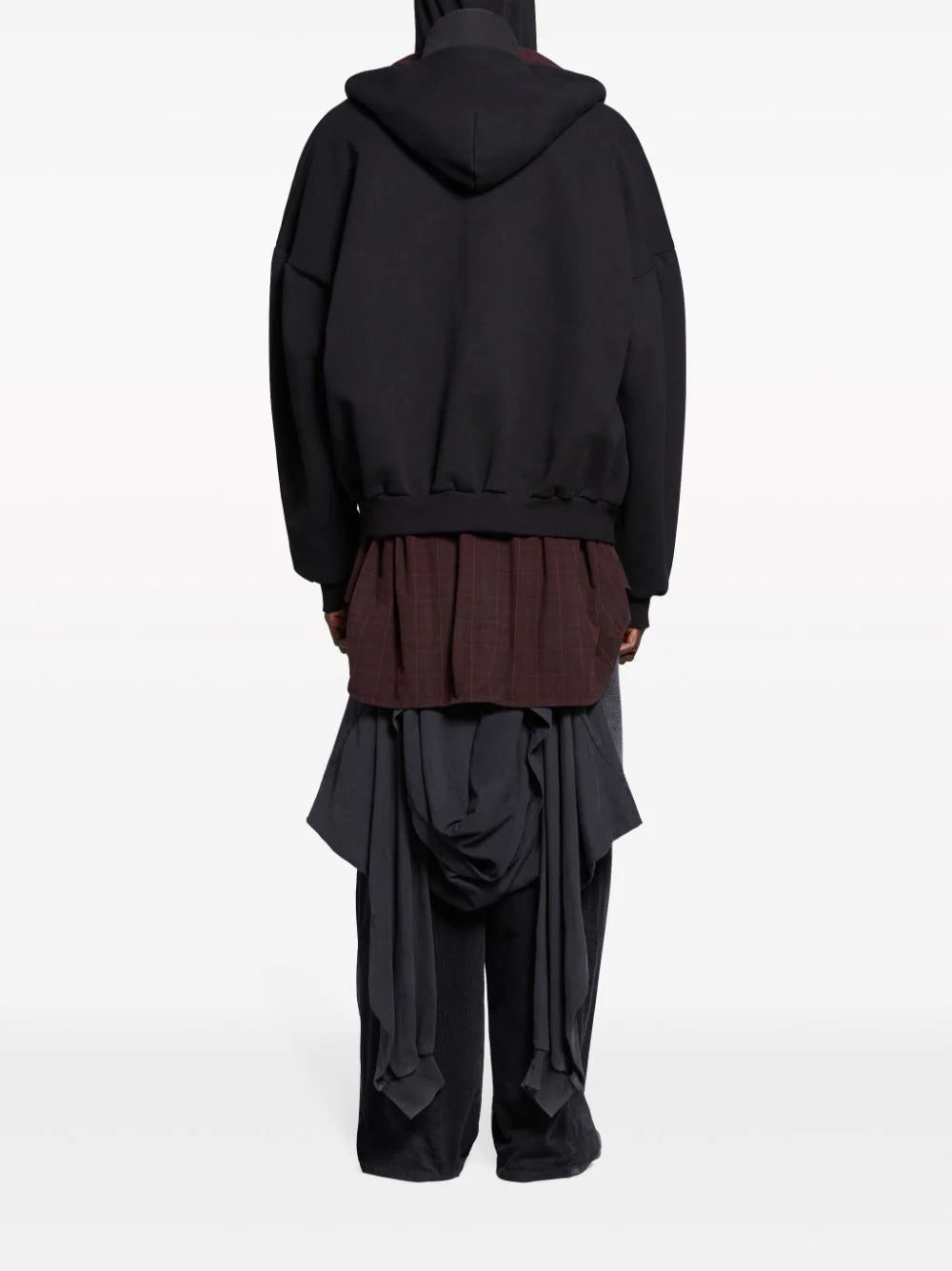 Balenciaga layered hooded jacket - Image 4