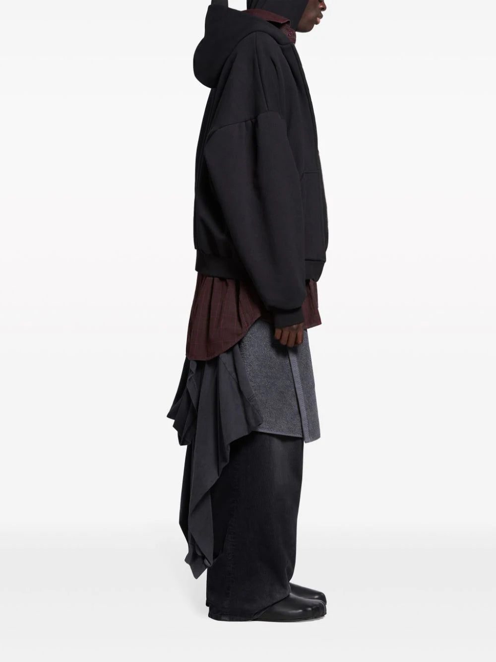 Balenciaga layered hooded jacket - Image 3