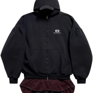 Balenciaga  layered hooded jacket
